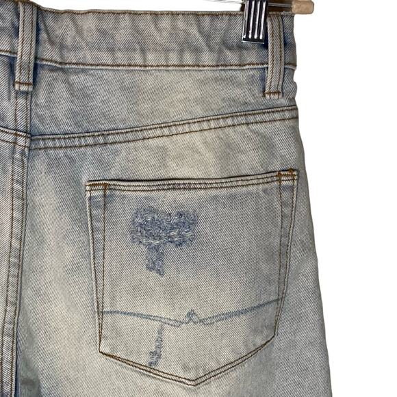 Asos Design Men's Slim Denim Shorts Distressed With Rips Light Wash Blue W30 NWT - Picture 15 of 16